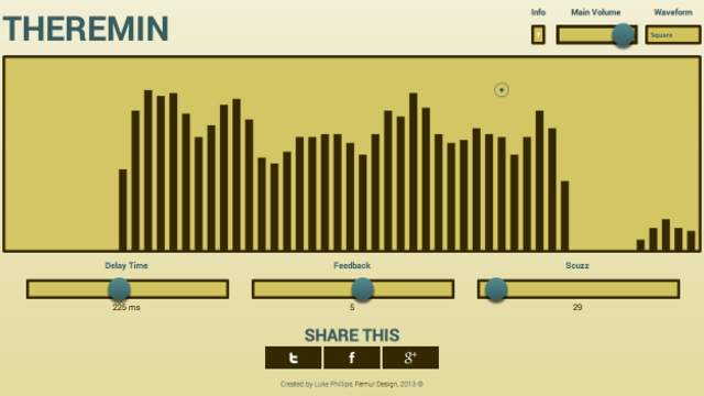 Play a Great-Sounding Theremin in Your Web Browser
