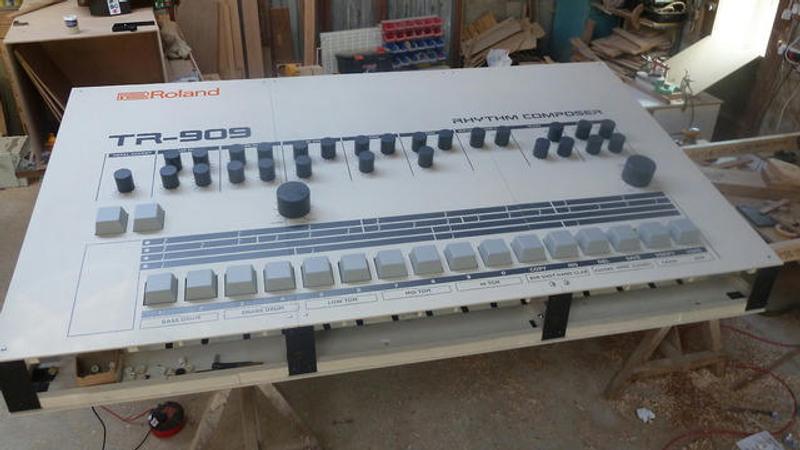 9 ft Roland TR-909 Sampler Interactive Sculpture