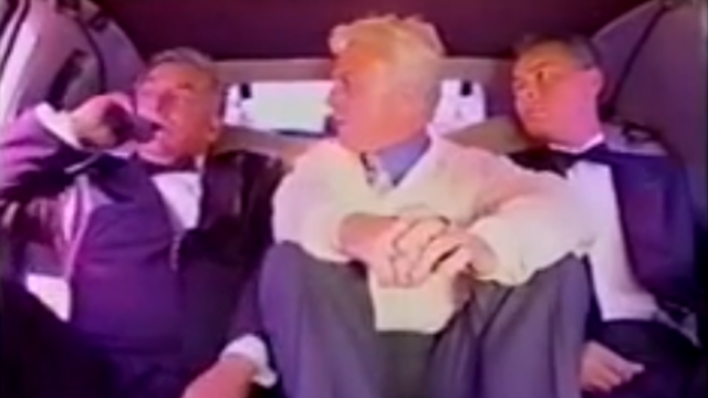 All those movie trailer voiceover guys convene in epic limo ride