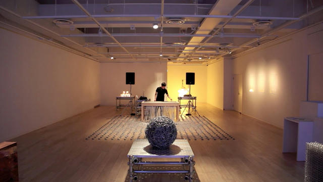 Musical table & pendulum sound machine live at pola museum annex